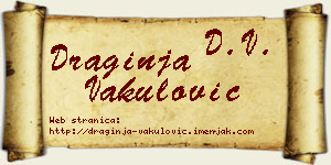 Draginja Vakulović vizit kartica